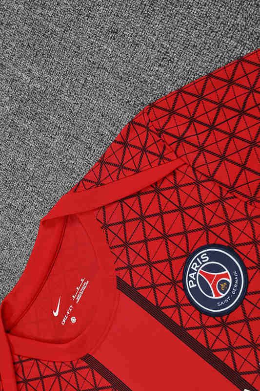 25-26 Paris SG Red Thailand Training Soccer Jersey-418