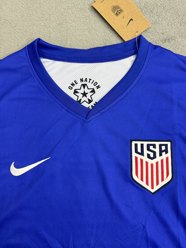 2024-2025 USA Away Blue Thailand Women Soccer Jersey AAA-4506
