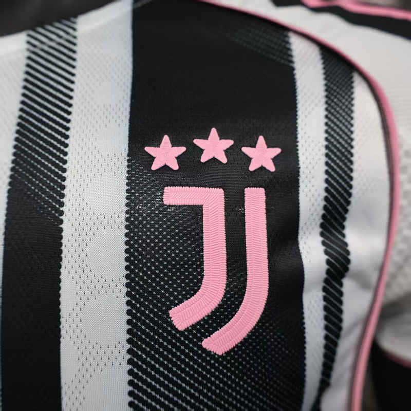 Player Version 25-26 Advertising Edition Juventus Home Black&White Thailand Soccer Jersey AAA-888