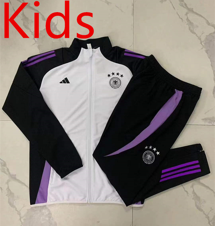 2024-2025 Germany White Kids/Youth Soccer Jacket Uniform-815