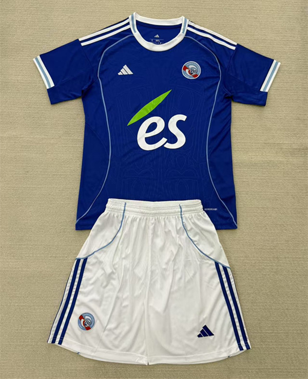 25-26 RC Strasbourg Home Blue Soccer Uniform-AY