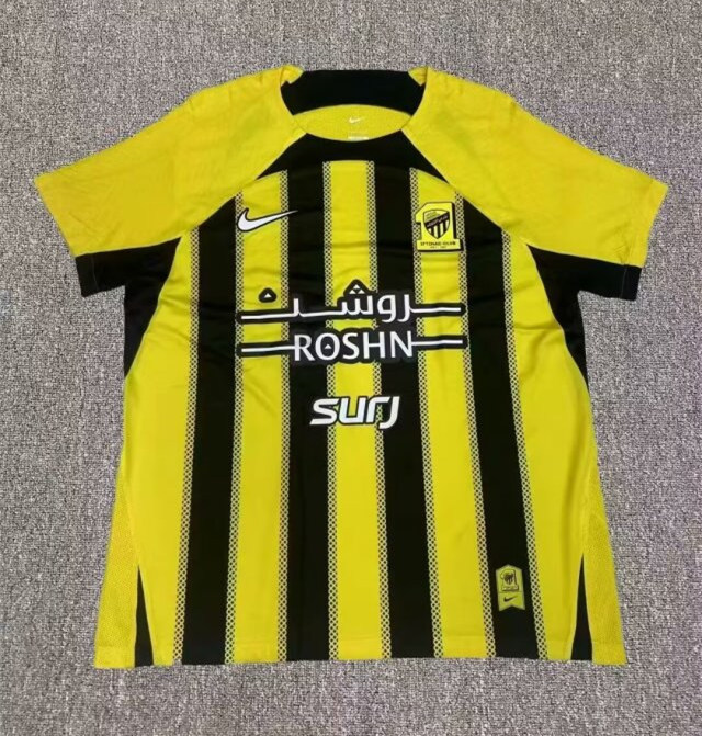 2024-2025 Al Ittihad Saudi Home Yellow&Black Thailand Soccer Jersey AAA-2483
