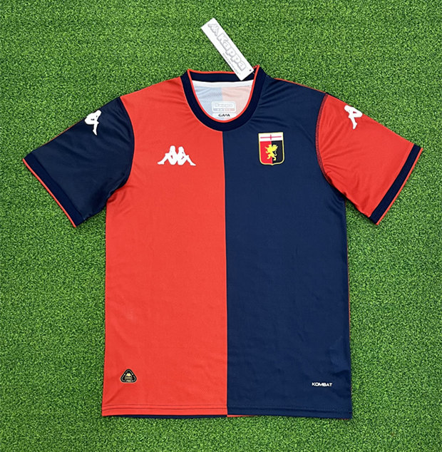 (S-4XL) 2024-2025 Genoa CFC Home Red&Blue Thailand Soccer Jersey AAA-403