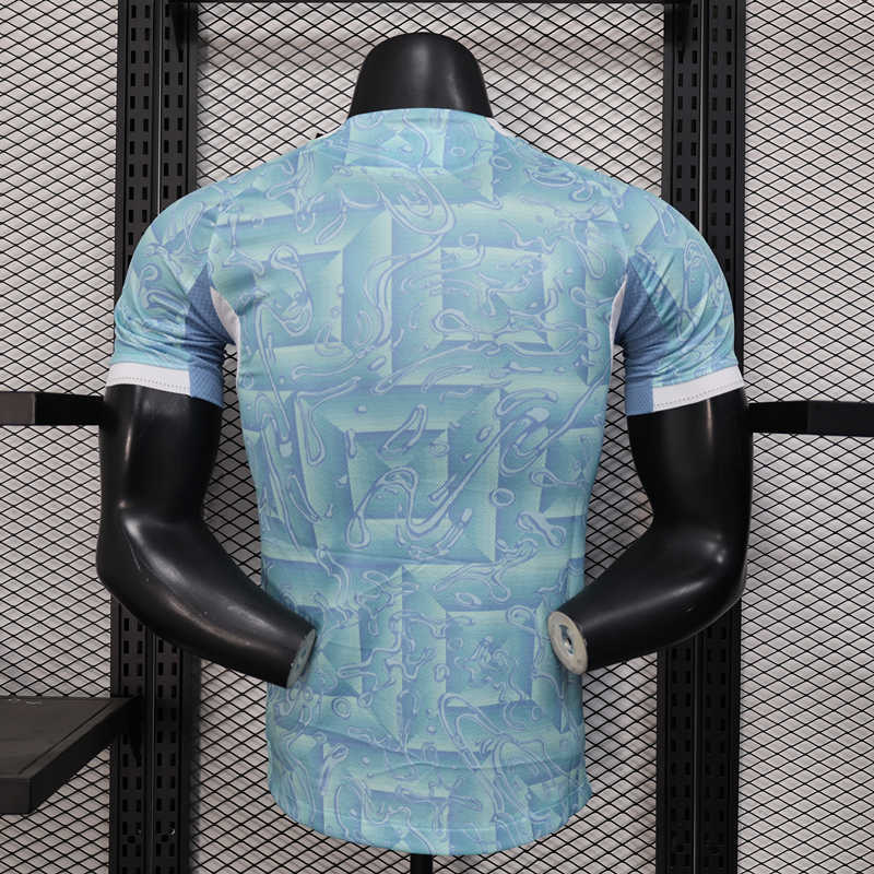 Player Version 2025-2026 Juventus Away Light Blue Thailand Soccer Jersey AAA-888
