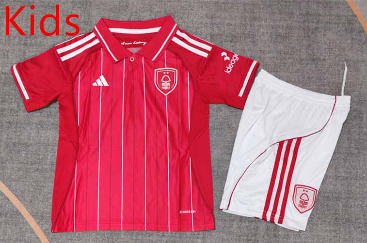 2025-2026 Nottingham Forest Home Red Soccer Uniform-9484