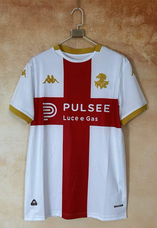 (S-4XL) 2025-2026 Genoa CFC Away White Thailand Soccer Jersey AAA-2483