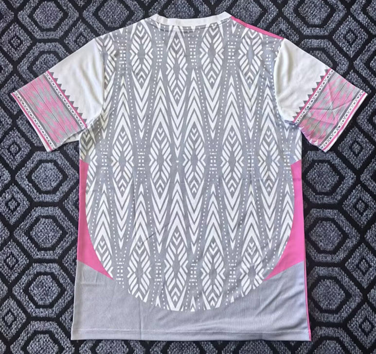 25-26 Special Version Mexico Pink&Gray Thailand Soccer Jersey AAA-7209