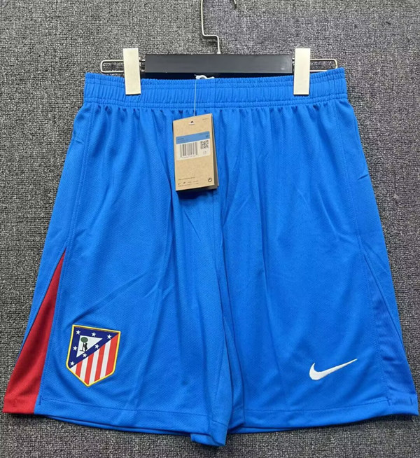 2025-2026 Atlético Madrid FC 2nd Away Blue Thailand Soccer Shorts