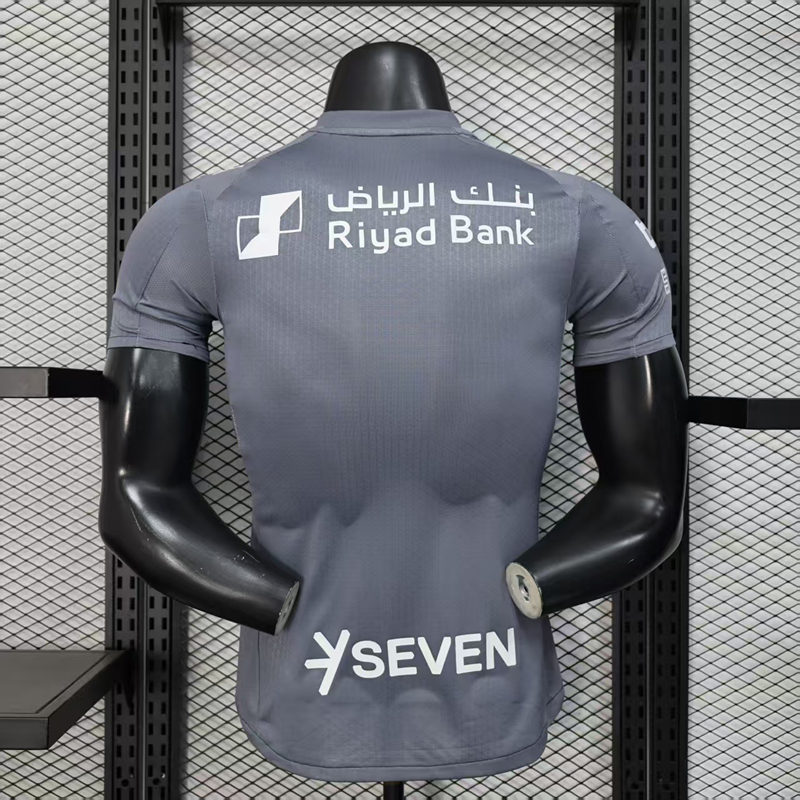 Player Version 2025-2026 Al Hilal SFC 2nd Away Gray Thailand Soccer Jersey AAA-888