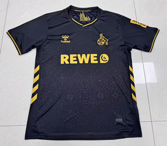 (S-4XL) 2025-2026 Köln 2nd Away Black Thailand Soccer Jersey AAA-GB