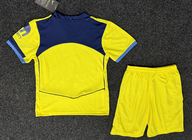 2025-26 Tottenham Hotspur 2nd Away Yellow Kids/Youth Soccer Uniform-GB