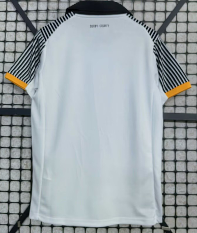 (S-4XL) 25-26 Derby County Home White Thailand Soccer Jersey-9070