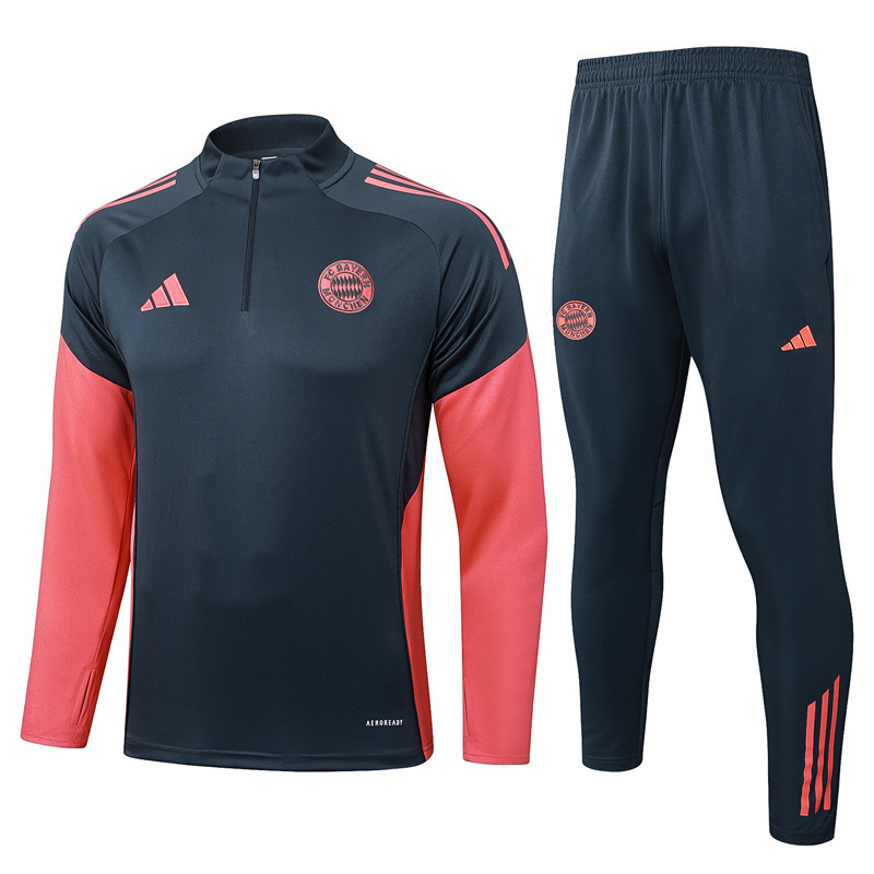 2025-26 Bayern München Grey Thailand Soccer Tracksuit-815