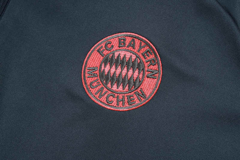 2025-2026 Bayern München Gray Thailand Soccer Tracksuit-815