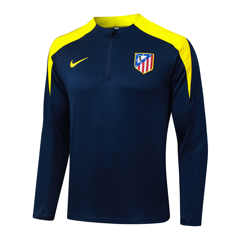 2025-2026 Atlético Madrid Royal Blue Thailand Soccer Tracksuit-815