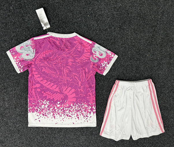 25-26 Special Edition Real Madrid Pink&White Kids/Youth Soccer Uniform-GB