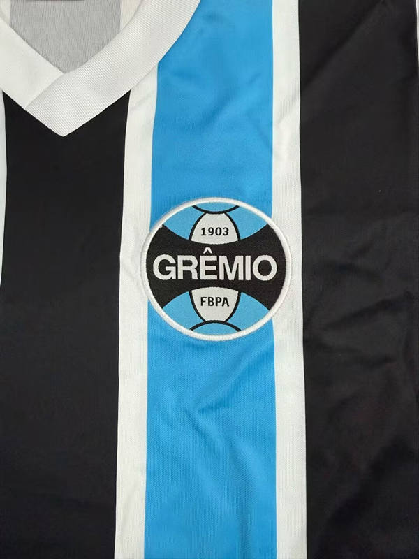 Retro Version 83-84 Grêmio FBPA Home Blue&Black Thailand Soccer Jersey AAA-503