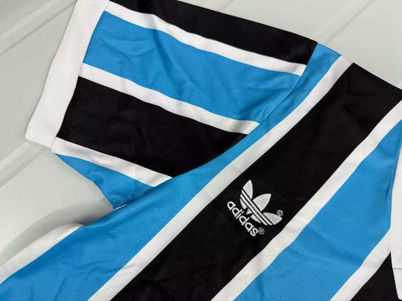 Retro Version 83-84 Grêmio FBPA Home Blue&Black Thailand Soccer Jersey AAA-503