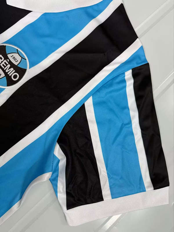 Retro Version 83-84 Grêmio FBPA Home Blue&Black Thailand Soccer Jersey AAA-503