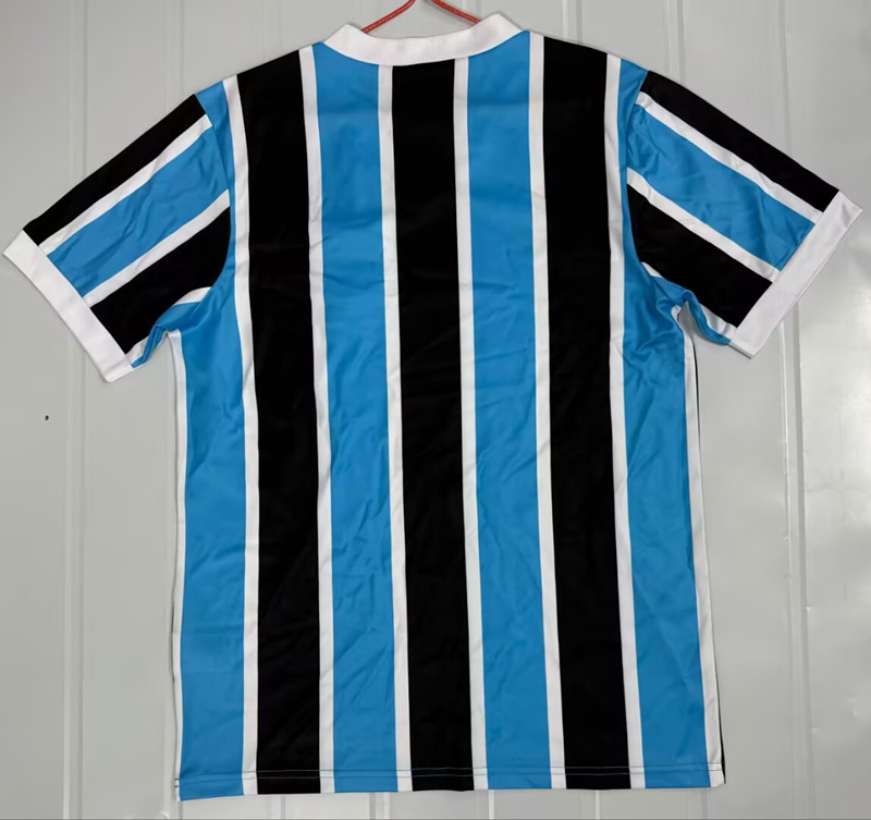 Retro Version 83-84 Grêmio FBPA Home Blue&Black Thailand Soccer Jersey AAA-503