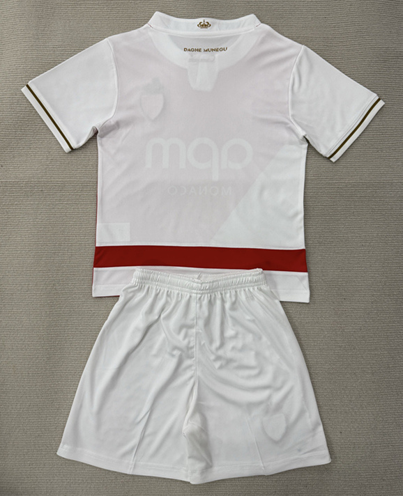 25-26 Monaco Home Red&White Soccer Uniform-AY