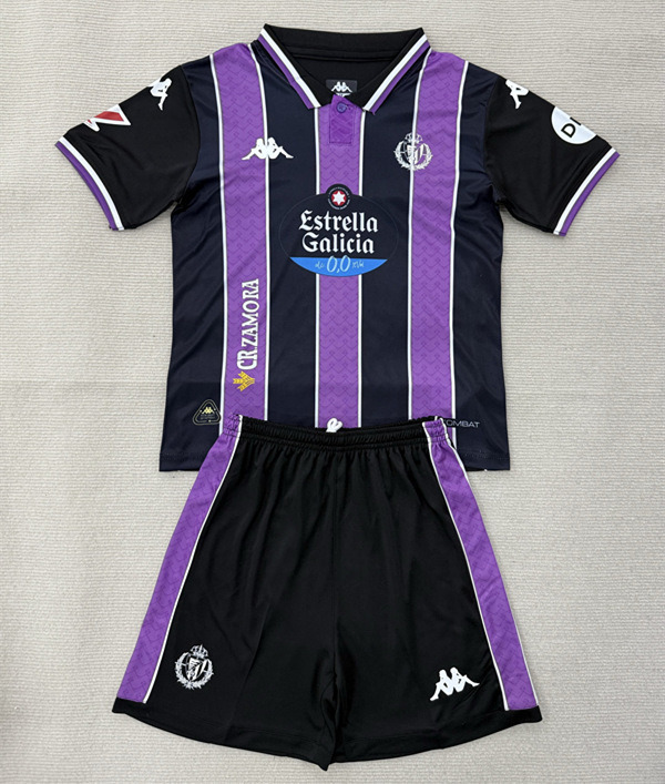 25-26 Real Valladolid Away Black&Purple Soccer Uniform-AY