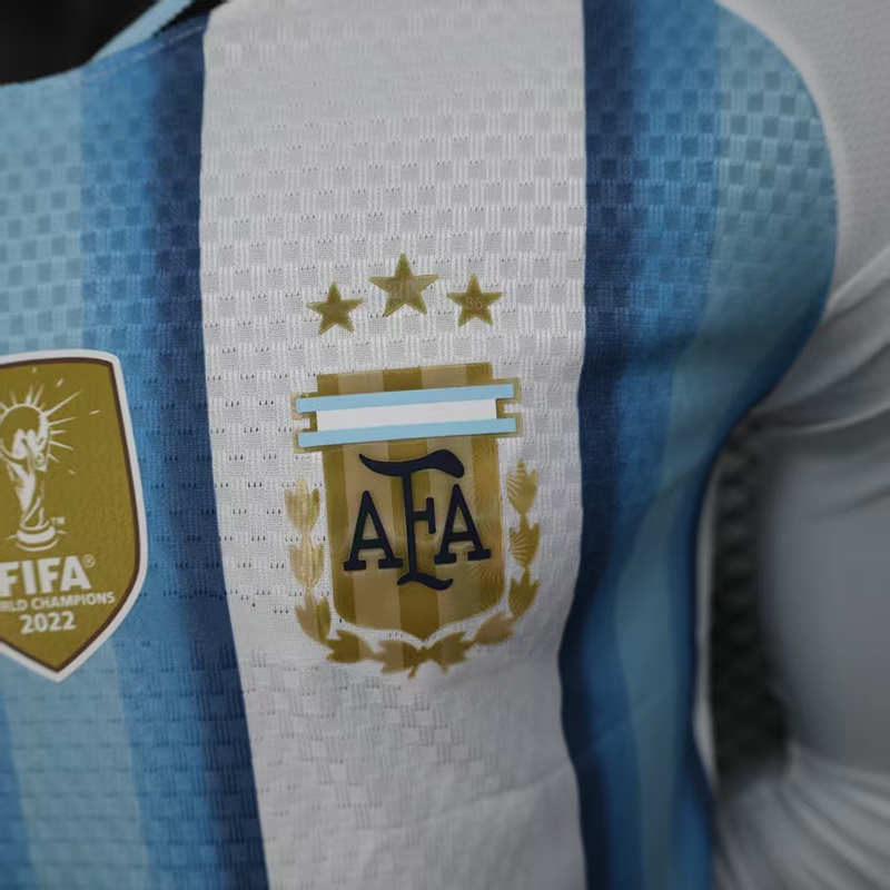 26-27 Player Version Argentina Blue&White LS Thailand Soccer Jersey AAA-888