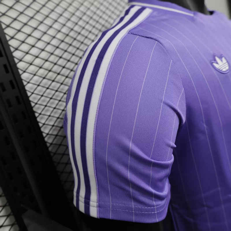 Player Version 25-26 Real Madrid Casual style Purple Thailand Soccer Jersey AAA-888