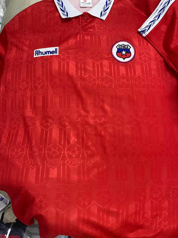(S-3XL) Retro Version1995 Universidad de Chile Home Red Thailand Soccer Jersey AAA-6895