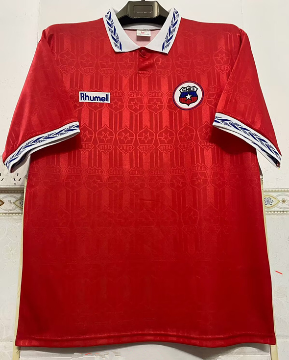 (S-3XL) Retro Version1995 Universidad de Chile Home Red Thailand Soccer Jersey AAA-6895