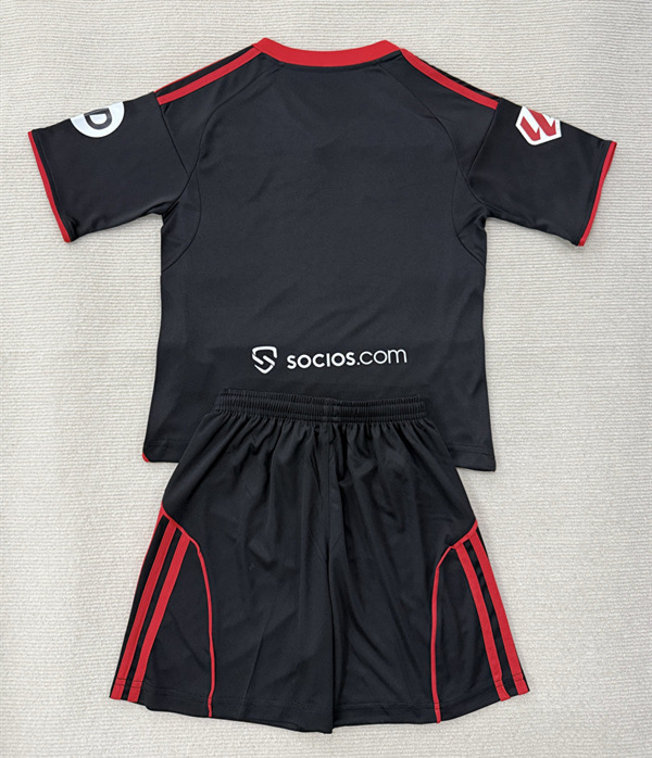 25-26 Sevilla 2nd Away Black Youth/Kids Soccer Uniform-AY