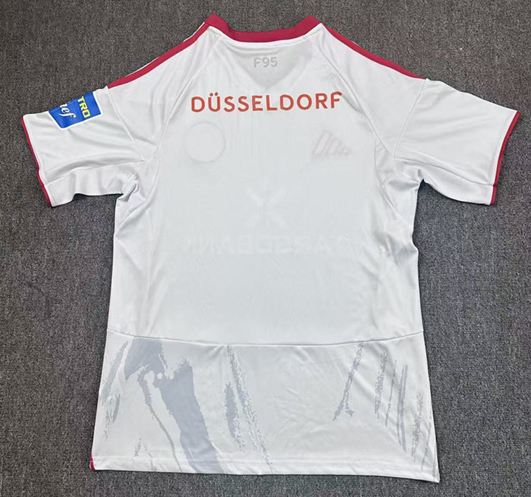 25-26  Bayern Fortuna Düsseldorf  Away White Thailand Soccer Jersey AAA-417