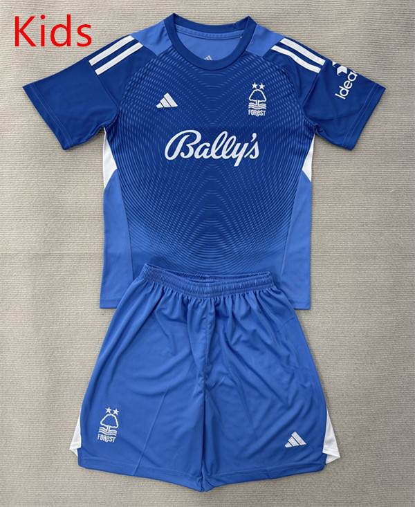 25-26 Nottingham Forest Goalkeeper Blue Soccer Uniform-AY