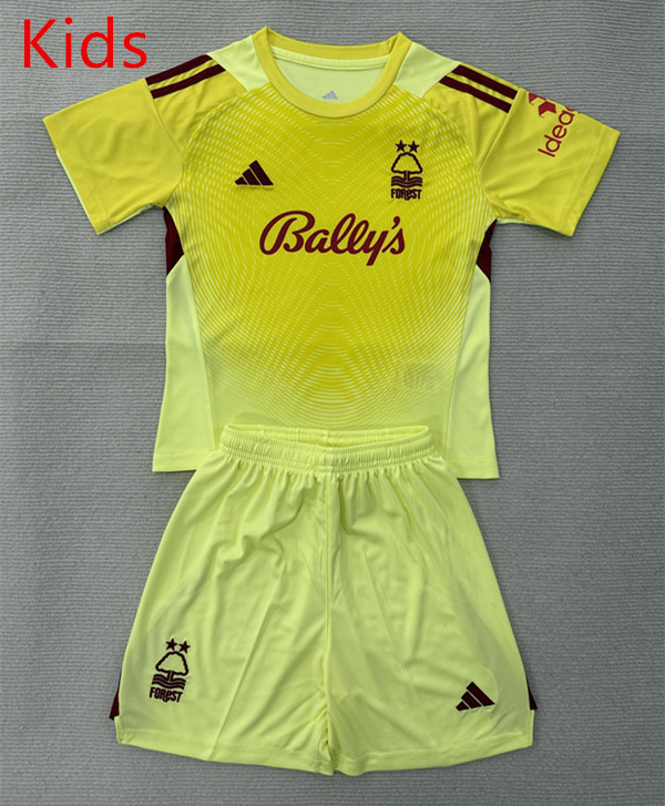 25-26 Nottingham Forest Goalkeeper Yellow Soccer Uniform-AY