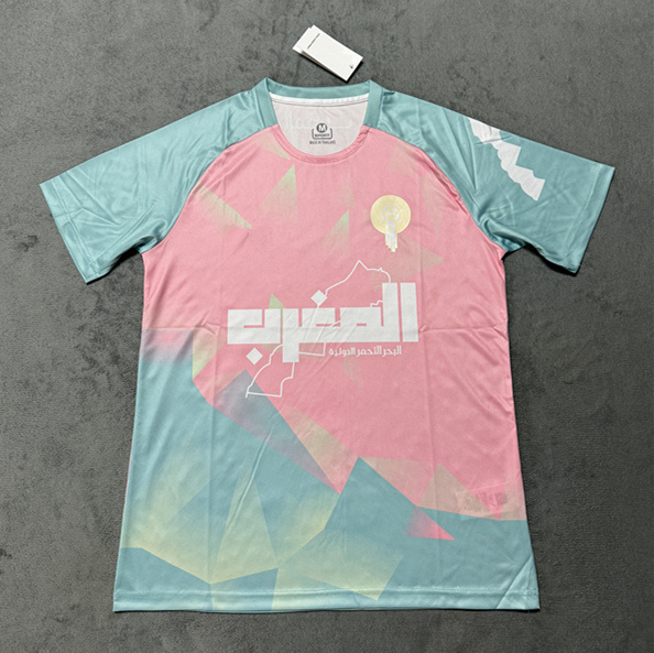 2025-2026 Morocco Pink Thailand Training Soccer Jersey-4506