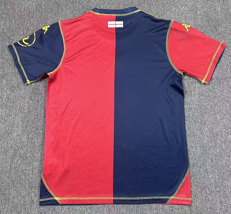 25-26 Genoa CFC 3nd Away Red&BlueThailand Soccer Jersey AAA-417