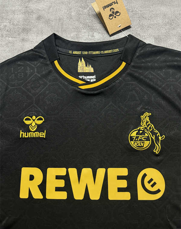 (S-4XL) 2025-2026 Köln 2nd Away Black Thailand Soccer Jersey AAA-4506