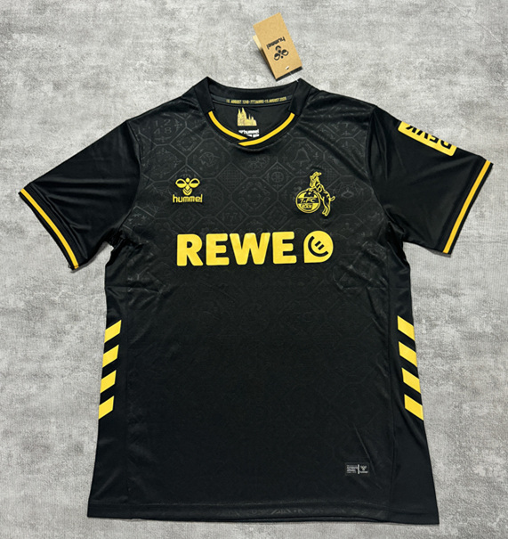 (S-4XL) 2025-2026 Köln 2nd Away Black Thailand Soccer Jersey AAA-4506
