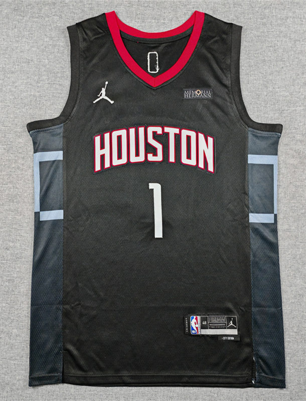 Houston Rockets Black #1 NBA Jersey-1380