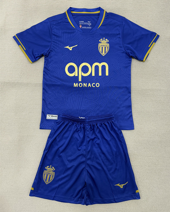 25-26 Monaco Away Blue Soccer Uniform-AY