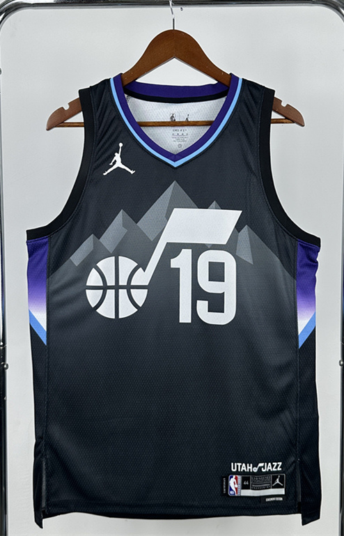 2026 Jordan Version Utah Jazz Black #19 NBA Jersey-311