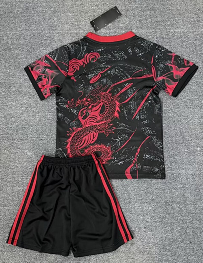 25-26 Special Edition Real Madrid Red&Black Kids/Youth Soccer Uniform-4247