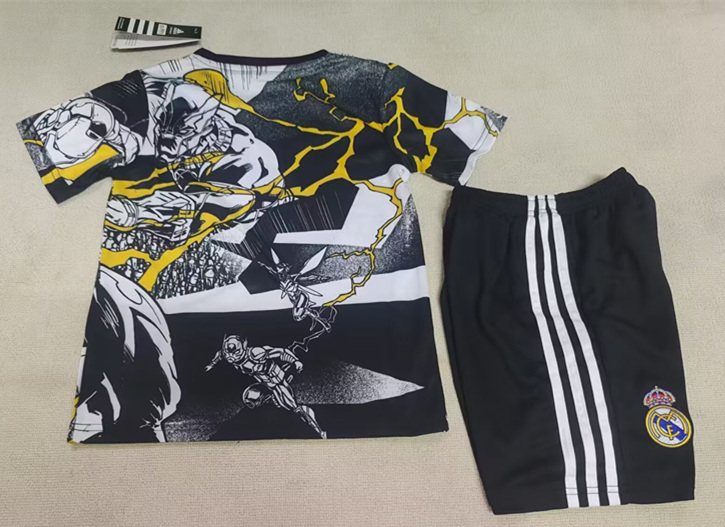 25-26 Special Edition Real Madrid White&Black Kids/Youth Soccer Uniform-507