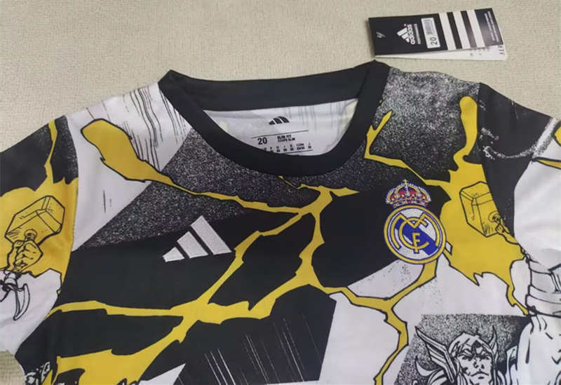 25-26 Special Edition Real Madrid White&Black Kids/Youth Soccer Uniform-507