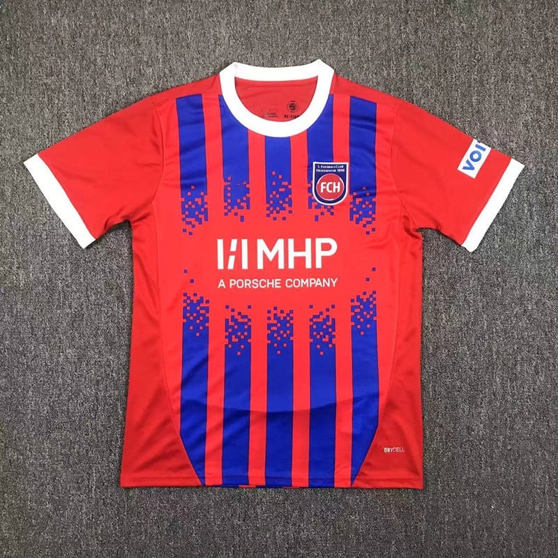 2024-2025 1. FC Heidenheim Home Red Thailand Soccer Jersey AAA-417
