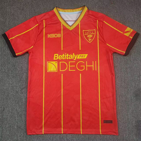 25-26 US Lecce 2nd Away Red Thailand Soccer Jersey AAA-417