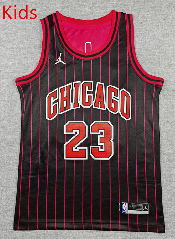 2026 Announcement Edition Chicago Bulls Black #23 Kid NBA Jersey-1380