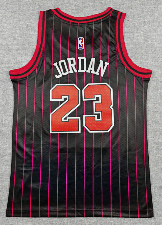 2026 Announcement Edition Chicago Bulls Black #23 Kid NBA Jersey-1380
