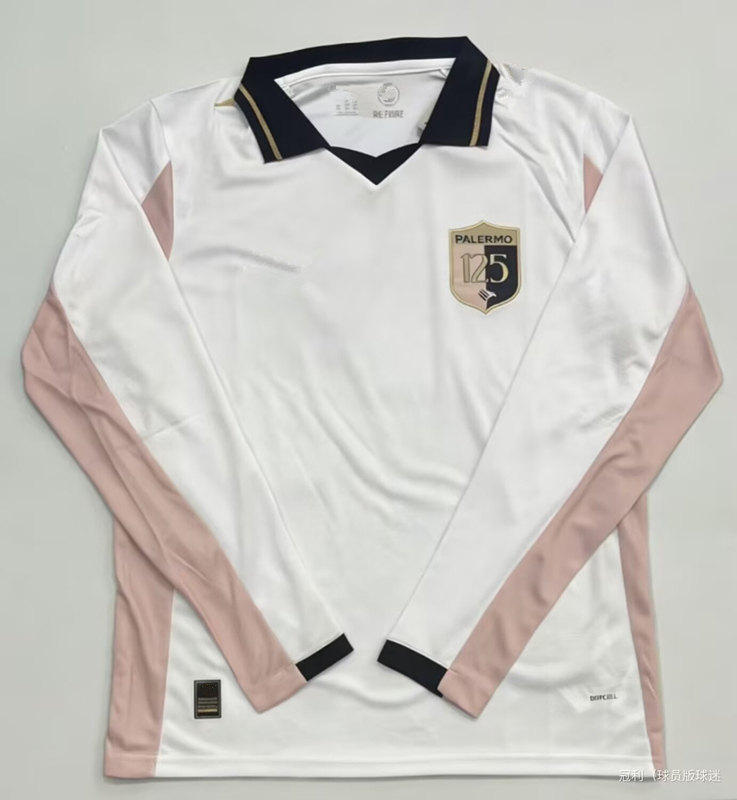 125th Anniversary Edition Palermo White LS Thailand Soccer Jersey AAA-5493