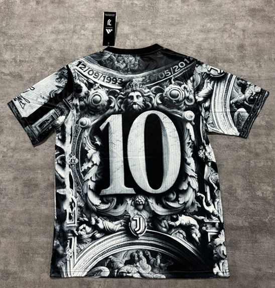 (S-4XL) 26-27 Special Version Year of the Horse Juventus Black&Gray Thailand Soccer Jersey AAA-4506